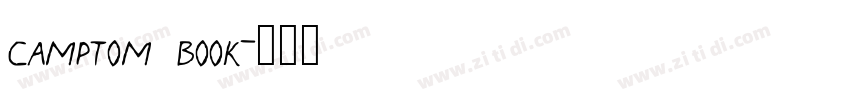 camptom book字体转换
